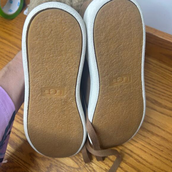 Ugg High Top Sneaker Women's Size 9 Tan Shearling Trim - Picture 7 of 15